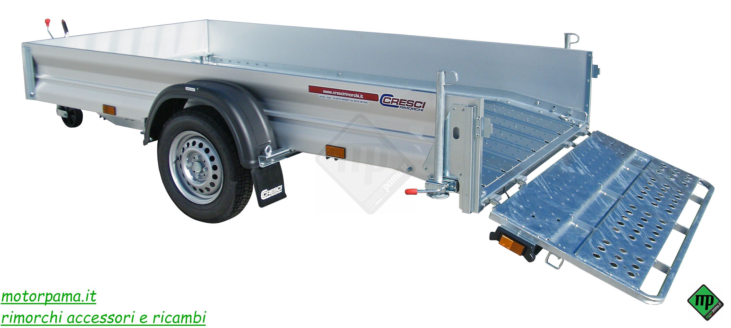 PT7CL Cresci rimorchi carrello lungo 4 metri trasporto macchine e quad PT7CL Cresci rimorchi carrello lungo 4 metri trasporto macchine e quad